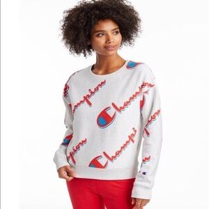 Champion Reverse Weave All Over Logo XS NWT